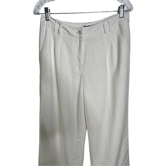 Kenar flair white linen pants size 8 - Picture 2 of 4